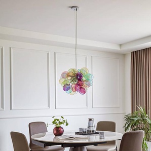 Glas Hängelampe Diborah Lucande, dimmbar, Multicolour, für Wohn- / Esszimmer, Glas, Design, Pendelleuchte 10013062