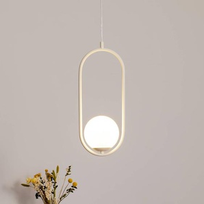 Glas Hängelampe Dione ALDEX, dimmbar, creme / amber, für Wohn- / Esszimmer, Glas, Modern, Pendelleuchte 1086G9