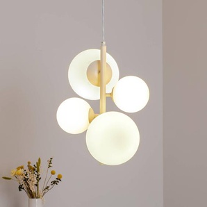 Glas Hängelampe Dione ALDEX, dimmbar, creme / amber, für Wohn- / Esszimmer, Glas, Modern, Pendelleuchte 1091L9