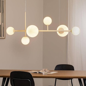 Glas Hängelampe Dione ALDEX, dimmbar, creme / amber, für Wohn- / Esszimmer, Glas, Modern, Pendelleuchte 1092K9