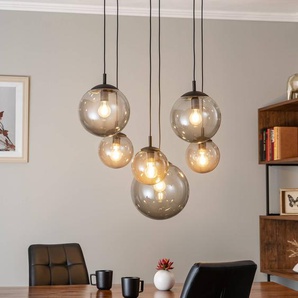 Glas Hängelampe Esme TK Lighting, dimmbar, alu / grau / zink, für Wohn- / Esszimmer, Glas, Modern, Pendelleuchte 5384