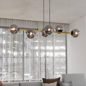 Glas Hängelampe Gravity EMIBIG LIGHTING, dimmbar, alu / grau / zink, für Wohn- / Esszimmer, Modern, Pendelleuchte 1237/6