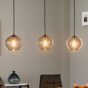 Glas Hängelampe Svala Argon, dimmbar, alu / grau / zink, für Wohn- / Esszimmer, Glas, Modern, Pendelleuchte L 6208