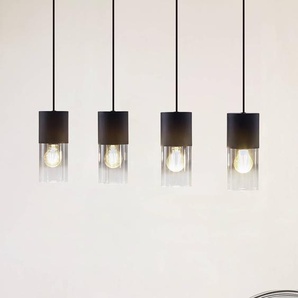 Glas Hängelampe Svante Lindby, dimmbar, alu / grau / zink, für Wohn- / Esszimmer, Glas, Modern, Pendelleuchte 10030102