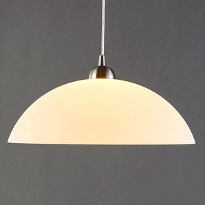 Glas Hängelampe Valeria Lindby, dimmbar, weiß / opal, für Küche, Glas, Modern, Pendelleuchte 9621039