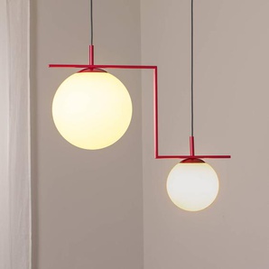 Glas Hängelampe Zac ALDEX, dimmbar, rot, für Wohn- / Esszimmer, Glas, Modern, Pendelleuchte 1038H15_2