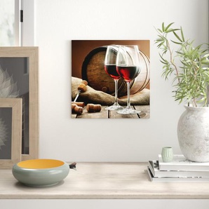 Glasbild Red Wine IV, Fotodruck