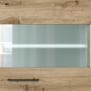 Glashängeschrank FLEX-WELL Cara Schränke Gr. B/H/T: 50 cm x 54,8 cm x 32 cm, 1 St., braun (artisan eiche) Hängeschränke (B x H T) 50 54,8 32 cm, mit Stollenglastür