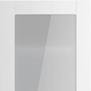 Glashängeschrank OPTIFIT Ahus Schränke Gr. B/H/T: 50 cm x 89,6 cm x 34,9 cm, 1 St., weiß (weiß matt, weiß) Glashängeschrank