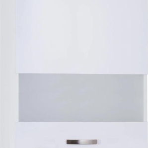 Glashängeschrank OPTIFIT Cara Schränke Gr. B/H/T: 60 cm x 89,6 cm x 34,9 cm, 1 St., weiß (weiß, weiß) Hängeschränke