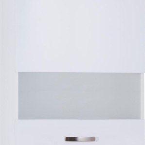 Glashängeschrank OPTIFIT Cara Schränke Gr. B/H/T: 60 cm x 89,6 cm x 34,9 cm, 1 St., weiß (weiß, weiß) Hängeschränke Breite 60 cm
