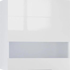 Glashängeschrank OPTIFIT Tara Schränke Gr. B/H/T: 60 cm x 70,4 cm x 34,9 cm, 1 St., weiß (weiß glanz) Hängeschränke