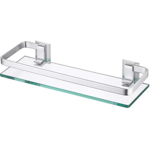 Jn.songs - Glasregal Badezimmer, 30cm Duschablage aus Aluminium, Badablage für Badezimmer, Schlafzimmer, Küche, Büro - 1