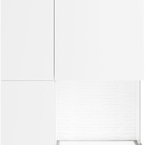 Glasvitrine SET ONE BY MUSTERRING Lancaster Schränke Gr. B/H/T: 80,1 cm x 206,2 cm x 37,2 cm, weiß Glasvitrinen Verschiedene Größen, 2 Farben, mit LED-Beleuchtung