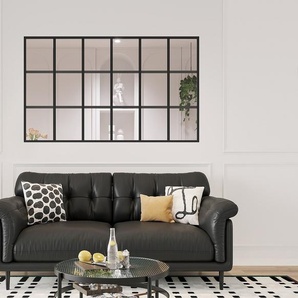 Glaswand im Orangeriestil - thermolackiertes Aluminium - 180 x 105 cm - Schwarz - ORANSA