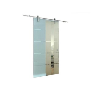 Glaszentrum Hagen - Glasschiebetür Schiebetür 2050x900x8 mm Glastür Zimmertür, Lotlinie, esg