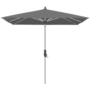 Glatz Sonnenschirm , Grau, Silber , Textil , 240 cm , höhenverstellbar, Knickgelenk , Sonnen- & Sichtschutz, Sonnenschirme, Sonnenschirme rechteckig