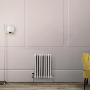 Gliederheizkörper (2-säulig), horizontal - H 600mm x B 425mm x T 68mm - Rosa (Rose Petal Pink) – Regent von Hudson Reed