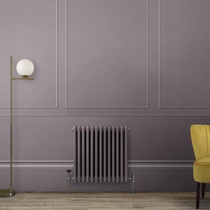 Gliederheizkörper (2-säulig), horizontal - H 600mm x B 605mm x T 68mm - Lila (Dahlia Purple) – Regent von Hudson Reed