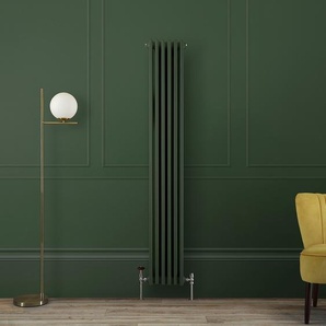 Gliederheizkörper (3-säulig), vertikal - H 1800mm x B 290mm x T 100mm - Grün (EverGrün) - Regent