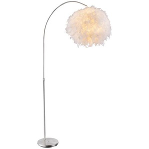 Globo Bogenleuchte, Nickel, Textil, 45x196 cm, höhenverstellbar, mit Schalter, Lampen & Leuchten, Innenbeleuchtung, Stehlampen, Bogenlampen