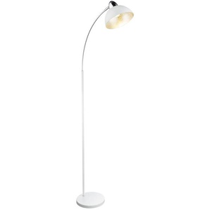 Globo Bogenleuchte, Weiß, Metall, 23x155 cm, mit Schalter, Lampen & Leuchten, Innenbeleuchtung, Stehlampen, Bogenlampen