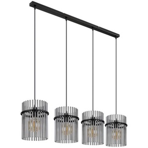 Globo Hängeleuchte Gorley, Grau, Schwarz, Metall, Kunststoff, Glas, 20x140x110 cm, Lampen & Leuchten, Innenbeleuchtung, Hängelampen, Esstischlampen