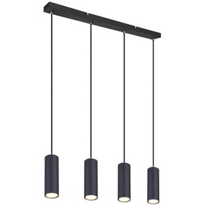 Globo Hängeleuchte, Schwarz, Metall, 6x120x65 cm, Lampen & Leuchten, Innenbeleuchtung, Hängelampen, Esstischlampen