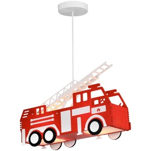 Globo Kinderhängeleuchte Kita, Mehrfarbig, Metall, Kunststoff, Auto,Auto, 13.5x120x43 cm, Lampen & Leuchten, Innenbeleuchtung, Kinderzimmerlampen