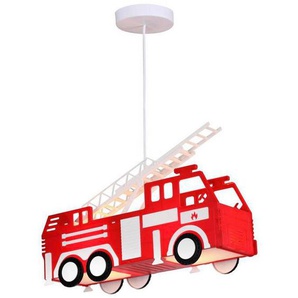 Globo Kinderhängeleuchte Kita, Mehrfarbig, Metall, Kunststoff, Auto,Auto, 13.5x120x43 cm, Lampen & Leuchten, Innenbeleuchtung, Kinderzimmerlampen