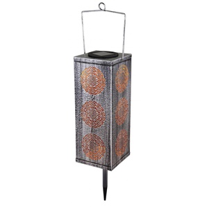 Globo LED Solarleuchte Metall silber/grau Erdspieß GLO773503602