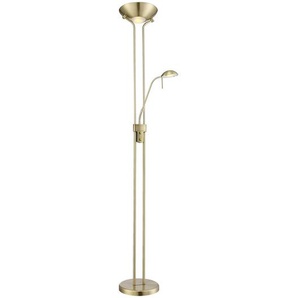 Globo Led-Stehleuchte Leonas, Metall, Glas, 110 mm,40 mm, E,E, 180 cm, verstellbare Arme, Lampen & Leuchten, Innenbeleuchtung, Stehlampen, Stehlampen Dimmbar