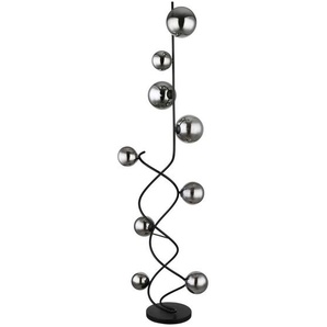 Globo Led-Stehleuchte, Schwarz, Glas, F, 40x162 cm, Fußschalter, Lampen & Leuchten, Innenbeleuchtung, Stehlampen