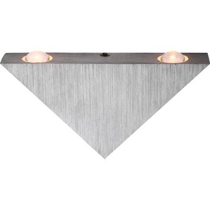 Globo Led-Wandleuchte Gordon , Metall, Kunststoff , 8 mm , dreieckig,dreieckig , G , 3x9 cm , Lampen & Leuchten, Innenbeleuchtung, Wandleuchten