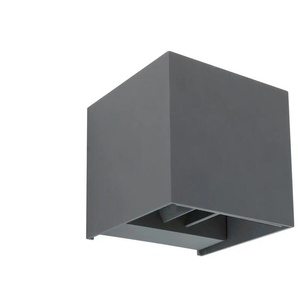Globo Lighting Außenleuchte Aluminium - schwarz - Materialmix - 10 cm - 10 cm - cm 10,0 | Möbel Kraft