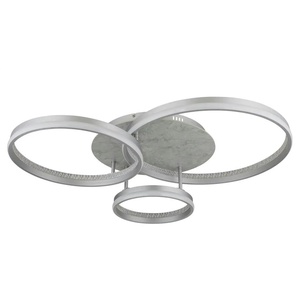 Globo Lighting Deckenleuchte   ¦ grau ¦ Maße (cm): B: 85,5 H: 16,7