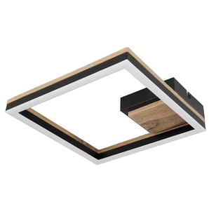Globo Lighting Deckenleuchte   ¦ schwarz ¦ Maße (cm): B: 27 H: 5,4 T: 27.0