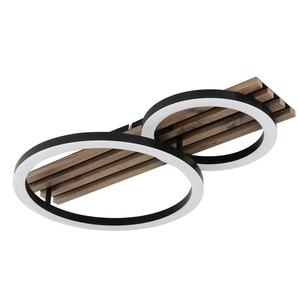 Globo Lighting Deckenleuchte ¦ schwarz ¦ Maße (cm): B: 48 H: 9,5