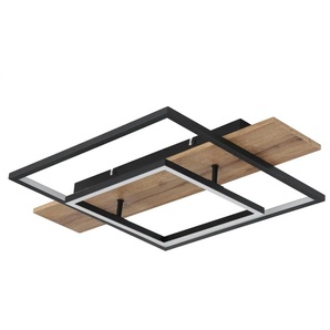 Globo Lighting Deckenleuchte   ¦ schwarz ¦ Maße (cm): B: 60 H: 10 T: 40.0