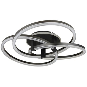 Globo Lighting Deckenleuchte   ¦ schwarz ¦ Maße (cm): B: 78 H: 25  Ø: 78