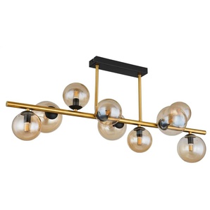 Globo Lighting Deckenleuchte   ¦ schwarz ¦ Maße (cm): B: 87 H: 38 T: 30.0