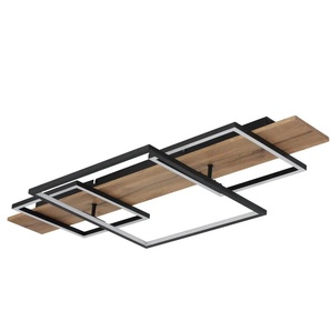 Globo Lighting Deckenleuchte ¦ schwarz ¦ Maße (cm): B: 95 H: 10 T: 40.0