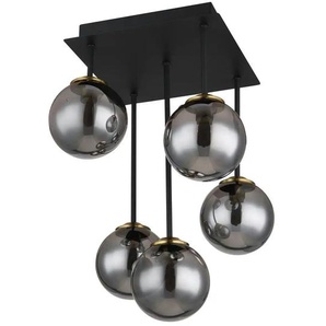 Globo Lighting Deckenleuchte - schwarz - Materialmix - 25,5 cm - 38 cm - cm 25,5 | Möbel Kraft
