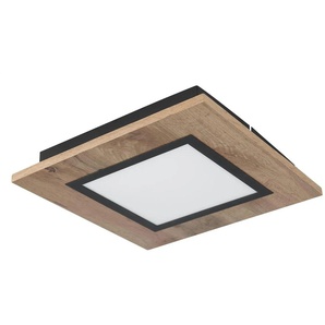 Globo Lighting Deckenleuchte - schwarz - Materialmix - 30 cm - 4,5 cm - cm 30,0 | Möbel Kraft