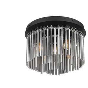 Globo Lighting Deckenleuchte - schwarz - Materialmix - 32 cm - 23 cm - cm 32,0 | Möbel Kraft