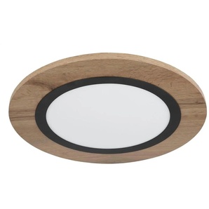 Globo Lighting Deckenleuchte - schwarz - Materialmix - 40 cm - 4,5 cm - cm 40,0 | Möbel Kraft