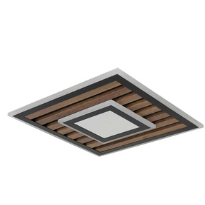 Globo Lighting Deckenleuchte - schwarz - Materialmix - 40 cm - 6 cm | Möbel Kraft