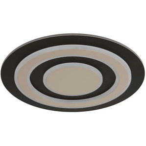 Globo Lighting Deckenleuchte - schwarz - Materialmix - 48 cm - 5,2 cm - 48.0 | Möbel Kraft
