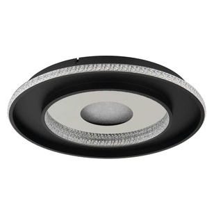 Globo Lighting Deckenleuchte - schwarz - Materialmix - 52,5 cm - 6 cm - 52.5 | Möbel Kraft