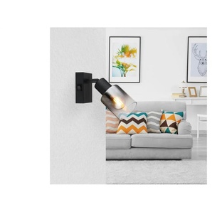 Globo Lighting Deckenleuchte - schwarz - Materialmix - 7 cm - 16 cm | Möbel Kraft